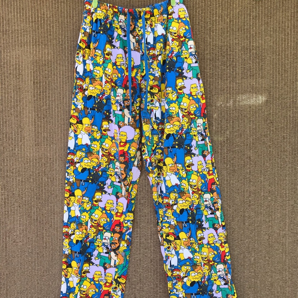 Simpsons pajama bottom size small